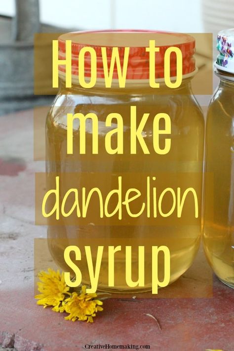 Dandelion Syrup, Dandelion Benefits, First Flowers Of Spring, Wild Food Foraging, Foraging Recipes, Simple Syrup Recipes, Homemade Syrup, Herbal Recipes, Honey Syrup