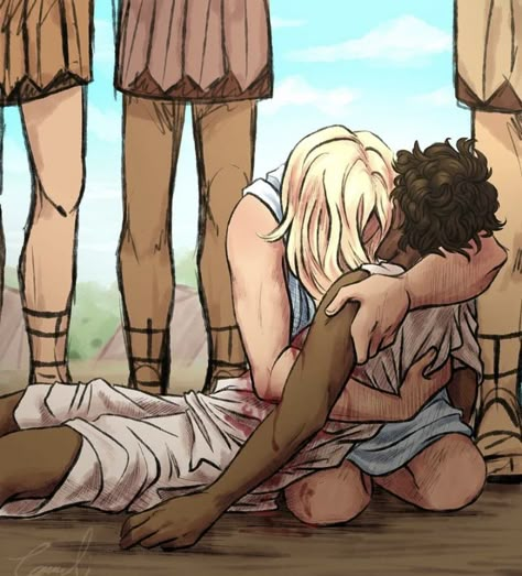 Patrochilles Fanart, The Kane Chronicles, Madeline Miller, Greek Mythology Humor, Achilles And Patroclus, Queer Books, Gay Books, Greek Mythology Art, Drawing Digital