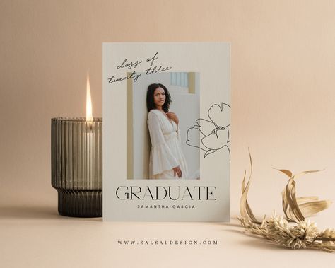 Graduation Announcement (5x7) Card - G399 Senior Invitations, Graduation Templates, Grad Announcements, Senior 2023, Graduation Announcement Cards, Grad Invitations, 2023 Graduation, Grad Cards, Graduation Cap Decoration