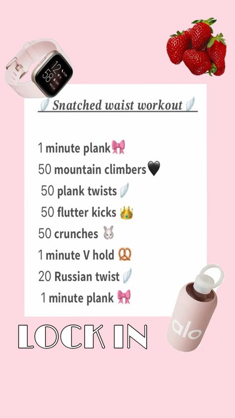 #workout #bodycareroutine #wonyoungismmotivation #wonyoungismworkout #aesthetic Snatched Waist Workout, Snatched Waist, Flutter Kicks, Russian Twist, Waist Workout, Body Care Routine, Twist, Pins