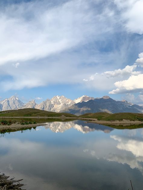 The lakes of Koruldi - located in Upper Svaneti, in Mestia, at 2850 m above sea level 🏔 Mestia Svaneti, Sea Level, Georgia, Lake, Natural Landmarks, Travel, Nature