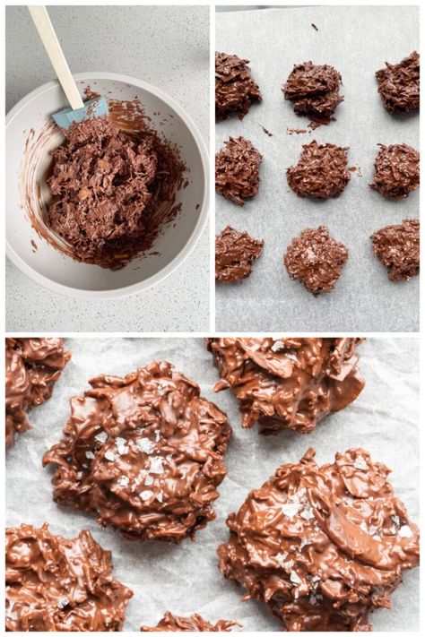 Coconut Clusters (Just 2 Ingredients!) - The Big Man's World ® Keto Coconut Clusters, Coconut Clusters Recipe, Coconut Clusters, Christmas Bark Recipes, 3 Ingredient Cakes, Chocolate Clusters, Keto Candy, Keto Chocolate Chips, Sugar Free Chocolate Chips