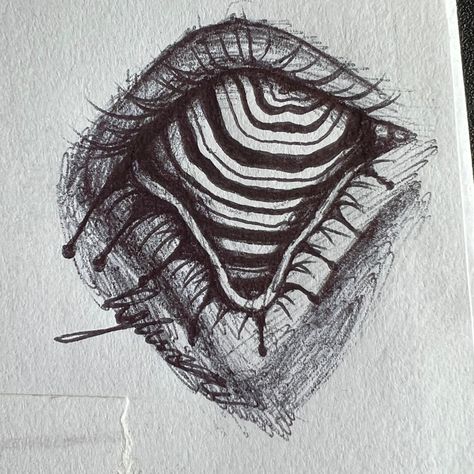 Pen art melting ripple eye Pen Art, Eye Drawing, Drawings, Art