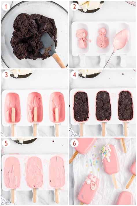 How To Make Cake Sicles Video, Cake Ice Cream Pops, Cakesicle Filling Ideas, Cakecycle Pops, Cake Popsicles Design, How To Make Cakesicles Tutorial, Cakecicles Ideas Birthday, Cakecicles Recipes, How To Make Cakesicles