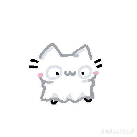 ♱ on TikTok Cat Silly, Cat Doodles, Emoji Drawings, Cat Ghost, Chibi Cat, Cute Blue Wallpaper, Cute Easy Doodles, Goofy Drawing, Cat Doodle