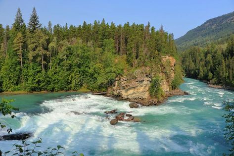 Fraser River rushing over Rearguard Falls, Mount Robson Provincial Park, British , #ad, #Falls, #Mount, #Robson, #Rearguard, #Fraser #ad Mount Robson, Fraser River, Salmon Run, Mountain Nature, 3d Background, British Columbia Canada, Abstract 3d, Rocky Mountains, British Columbia