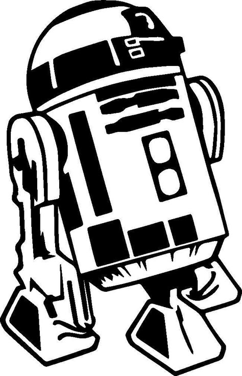 R2d2 Silhouette, R2d2 Drawing, Star Wars Pumpkin Carving, Star Wars Ornaments, Star Wars Tattoo Ideas, Star Wars Stencil, Stencils For Kids, Star Wars Halloween, Star Wars R2d2