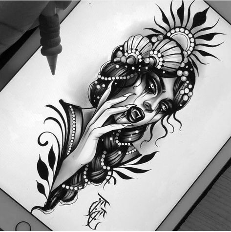 Vampire Tattoo Designs, Tattoo Designs Sleeve, Vampire Tattoo, Female Tattoos, Theme Tattoo, Gothic Tattoo, Gothic Vampire, Traditional Tattoos, Halloween Tattoos