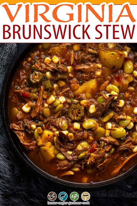 Southern Stew, Beef Brunswick Stew Recipe, Squirrel Soup Recipes, Squirrel Stew Recipes, Brunswick Stew Recipe North Carolina, Crockpot Brunswick Stew Recipe, Virginia Brunswick Stew Recipe, Squirrel Recipes, Southern Brunswick Stew