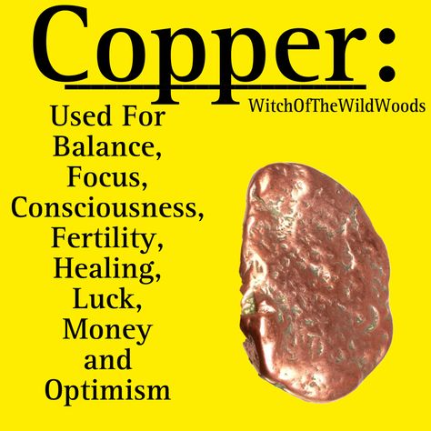 WitchOfTheWildWoods Copper Spiritual Meaning, Copper Benefits Health, Eclipse Ritual, Hearth Witch, Leo Birthstone, Tree Hugging, Copper Benefits, Healing Rocks, Cowgirl Dresses