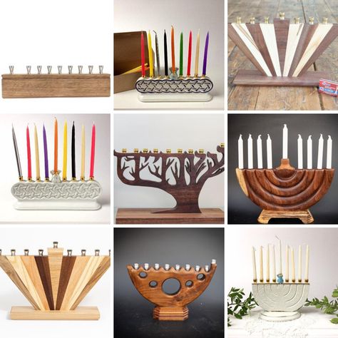 Chanukah Menorah, Judaica Art, Hanukkah Menorah, Jewish Holiday, Jewish Holidays, Silver Glass, In The Spotlight, Menorah, Diy Projects To Try