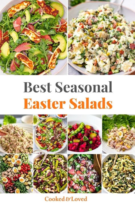 Best Easter Salad Recipes Spring Salads For Easter, Easter Green Salad Recipes, Easter Green Salad, Easter Pasta Salads Ideas, Easter Salads Green, Spring Salads Easter, Tossed Salad Ideas, Tossed Green Salad Recipes, Easter Salad Ideas