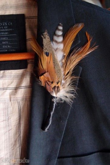 Feather Boutonniere, How To Dress For A Wedding, Fall Wedding Diy, Pheasant Feather, Wedding Inspiration Fall, Western Wedding, Cheap Wedding, Flower Bouquet Wedding, Pheasant