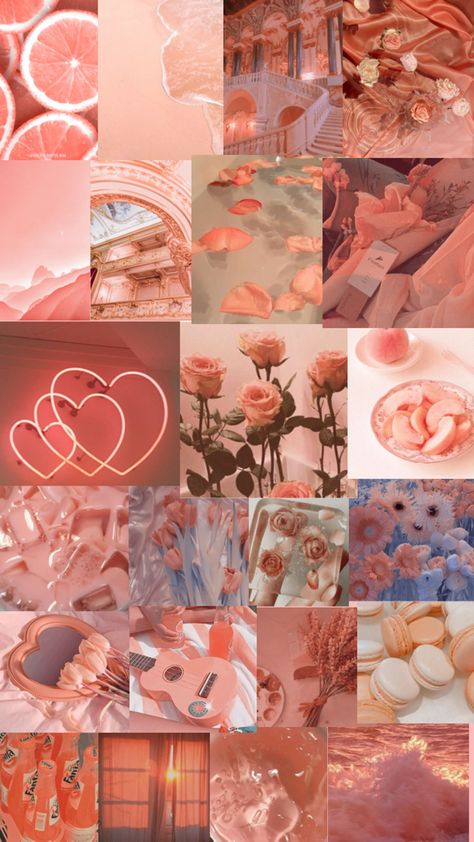 Iphone Wallpaper Classy, Peach Aesthetic, Iphone Wallpaper Photos, Pretty Wallpaper Iphone, Aesthetic Colors, Aesthetic Images, Cellphone Wallpaper, Color Rosa, Coral Color