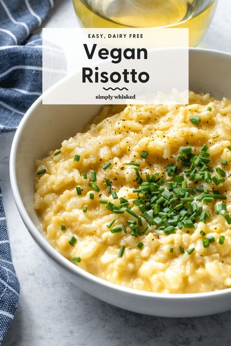 Risotto Instant Pot, Dairy Free Risotto, Gluten Free Dairy Free Dinner, Best Risotto, Vegan Risotto, Creamy Risotto, How To Make Risotto, Cheesy Rice, Vegan Instant Pot Recipes