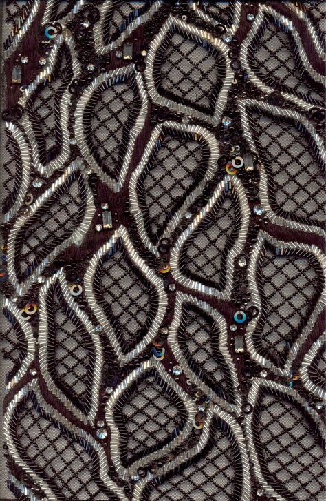 #black colour Couture Beading, Fabric Paint Diy, Flower Machine Embroidery Designs, Zardozi Embroidery, Contemporary Embroidery, Bead Sewing, Couture Embroidery, Bead Embroidery Patterns, Embroidery Works