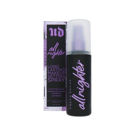 Urban Decay Setting Spray, All Nighter Setting Spray, Urban Decay All Nighter, All Nighter, Makeup Setting Spray, Long Lasting Makeup, Birthday List, Setting Spray, Aesthetic Grunge