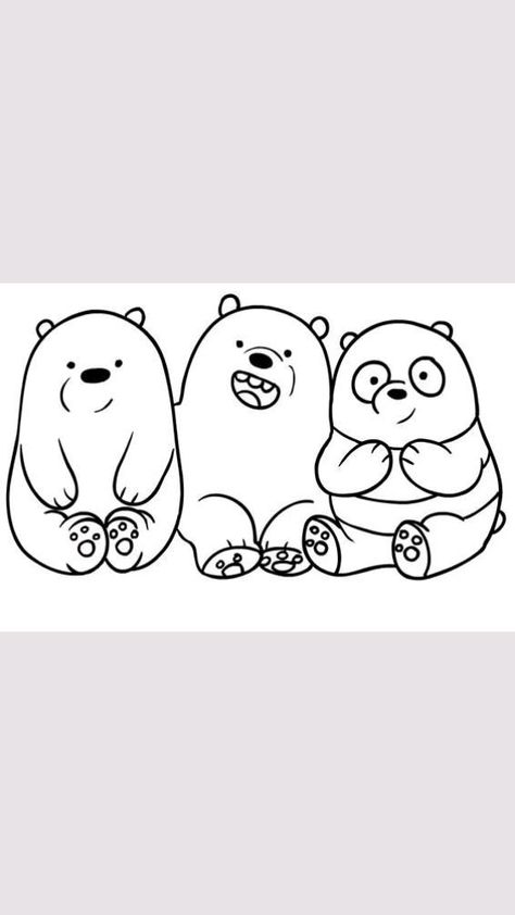 Drawing Ideas We Bare Bears, We Bare Bears Doodle, 3 Bears Drawing, How To Draw We Bare Bears, We Bare Bear Drawing, We Bear Bears Drawing, Bare Bears Drawing, We Bare Bears Drawing, We Bare Bears Art