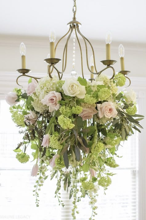 Easter Party Ideas and Table Decorations | Home Design & Entertaining | Maune Legacy Easter Chandelier Decor, Diy Floral Hanging Chandelier, Hanging Floral Chandelier, Rectangle Floral Chandelier, Floral Chandelier Spring, Wedding Flower Chandeler, Decorate Chandelier, Gold Easter Eggs, Hanging Centerpiece