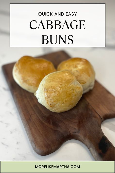 Cabbage Buns Recipe Easy, Cabbage Buns Recipe, Easy Grab And Go Lunch, Cabbage Buns, Grab And Go Lunch, Buns Recipe Easy, Rhodes Dinner Rolls, Frozen Dinner Rolls, Frozen Rolls