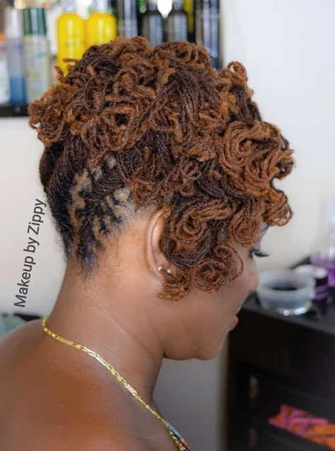 Sisterloc Hairstyles For Women, Sister Locs Updo Styles, Sista Locs Styles, Wedding Loc Hairstyles, Styles For Sisterlocks, Colored Microlocs, Sister Loc Styles, Sisterloc Styles, Microloc Hairstyles