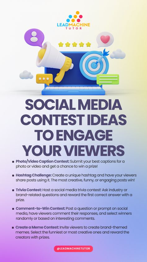 Social Media Contests Ideas, Contest Ideas Social Media, Social Media Contest, Contest Ideas, Social Media Contests, Video Caption, Contest Rules, Online Contest, Be Motivated