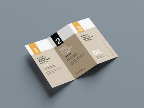 Free Clean Tri-Fold Brochure Mockup PSD Set - Good Mockups Brochure Mockup, Flyer Mockup, Fold Brochure, Business Information, Brochures Mockups, Trifold Brochure, Brand Awareness, Tri Fold, Free Mockup