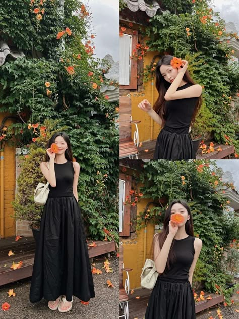 Aesthetic Standing Poses, Poses With Flowers Instagram, Garden Instagram Pictures, Photoshoot Dress Ideas Outfit, Dress Poses Instagram, Cute Poses For Instagram, Garden Photoshoot Ideas, Best Poses For Photography, 사진 촬영 포즈