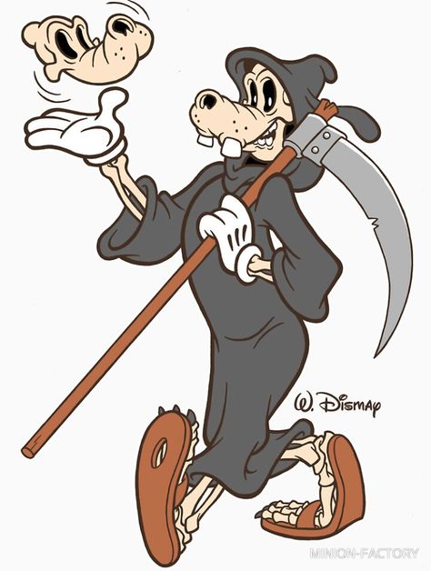 "GRIM GOOF" #Goofy #GrimReaper #Halloween #TwistedDisney #Twisted #Macabre #Creepy #CreepyCool #CreepyGirlsClub #CreepyGirls #CreepyGirl #HalloweenQueen #Goth #Gothic #Gothabilly #GothGirl #GothLife #GothStyle #Alternative #Macabre #Vamp #Vampabilly #Lowbrow #LowbrowArt #CreepyArt #HorrorGhoul #HorrorFan #HorrorBabe #GlamourGhoul #SpookyCute #Disney #Disneyland #DisneyWorld #WDW Goofy Halloween, Halloween Disney, Halloween Queen, Twisted Disney, Lowbrow Art, Creepy Art, My Buddy, Girls Club, Disney Halloween