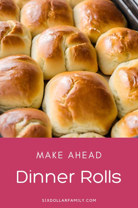 Simplify your meal prep with our make-ahead dinner rolls recipe. Discover the ease of preparing these delicious rolls in advance, ensuring warm, homemade goodness whenever you need it. Elevate your dining experience with this frugal and convenient make-ahead solution! Best Homemade Rolls For Thanksgiving, Make Ahead Dinner Rolls Thanksgiving, Make Ahead Dinner Rolls Frozen, Large Batch Dinner Rolls, Thanksgiving Dinner Rolls Make Ahead, Thanksgiving Rolls Make Ahead, Make Ahead Dinner Rolls Recipe, Make Ahead Rolls For Thanksgiving, Freezer Rolls Make Ahead