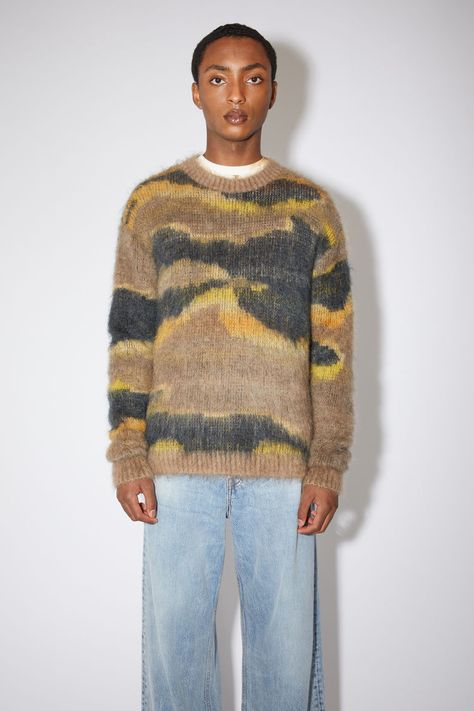 Acne Studios – Men’s Knitwear Acne Studios Sweater, Acne Studio, Knit Vest Pattern, Loose Fit Jeans, Knitwear Fashion, Knitwear Men, Men's Knit, Knitting Designs, Jeans Fit