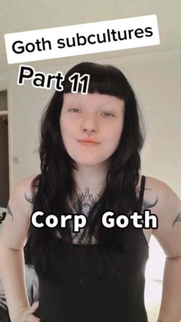 Corporate Goth Hairstyles, Goth Outfits Work, Goth Make Up Look, Professional Goth Makeup, Corp Goth Aesthetic, Goth Work Makeup, Office Goth Makeup, Corporate Goth Hair, Goth Makeup Casual