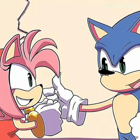 Sonic And Amy Fanart, Sonic And Amy Comics, Sonic X Amy Comic, Amy Rose And Shadow, Amy From Sonic, Sonic Boom Amy, Amy Rose And Sonic, Amy And Sonic, Amy X Sonic