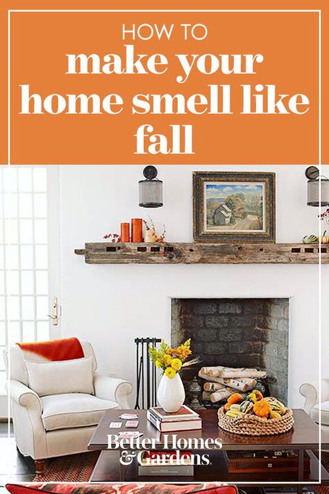 Decorating Ideas around the home. - Jonathan Alonso Web site : www.thejonathanalonso.com #jonathanalonso #decoratingideas #decor Natural Ways To Make Your Home Smell Like Fall, Diy Linen Spray, Farmhouse Candle Holders, Cozy Fall Bedroom, Small Glass Bottles, Diy Air Freshener, Fall Living Room Decor, Fall Living Room, Martha Stewart Living