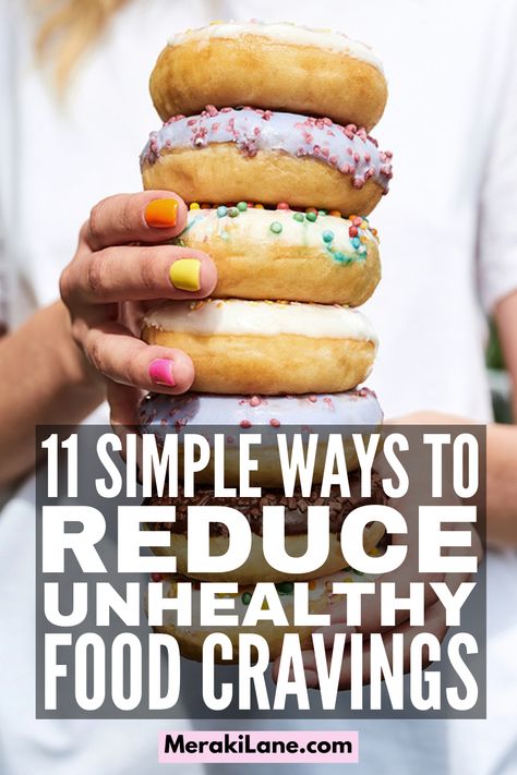 How to Stop Sugar Cravings | If you want to know how to curb cravings for unhealthy foods, like sugary treats, refined carbs, and salty snacks, this post is for you! These tips will teach you how to reduce cravings, and will give you ideas on how to resist the urge to give into temptation when hunger strikes. If you're an emotional eater and/or struggle with PMS food cravings, these tips will help you gain control over your diet and beat sugar cravings once and for all! Craving Meanings, Salt Craving, Diet Dinner Ideas, Mediterranean Diet Dinner, Period Cravings, Mediterranean Diet Recipes For Beginners, Chocolate Alternatives, 1200 Calorie Diet Meal Plans, Mediterranean Diet Snacks