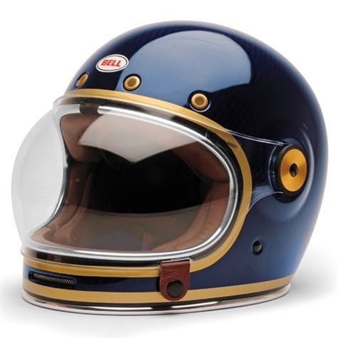 BELL BULLITT CARBON HELMET - CARBON CANDY BLUE Vintage Motorcycle Helmets, Vespa Helmet, Bell Bullitt, Cafe Racer Helmet, Motorcycle Helmet Design, Cool Helmets, Retro Helmet, Cool Motorcycle Helmets, Scooter Helmet