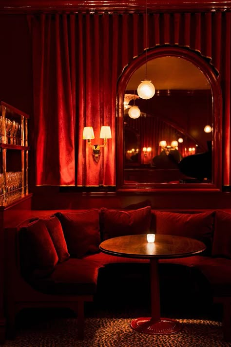 Fancy Club Interior, Fancy Hotel Lobby, Burlesque Lounge, Fancy Bars, Red Velvet Room, Speakeasy Vibes, Fancy Lounge, Burlesque Bar, Lounge Bar Design