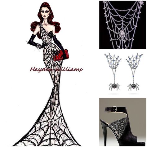 Spider Woman Dress, Spiderman Dress Women, Web Dress Spider, Spider Inspired Dress, Spider Web Gown, Spider Dress Fashion, Spider Themed Dress, Spider Prom Dress, Spiderman Inspired Dress