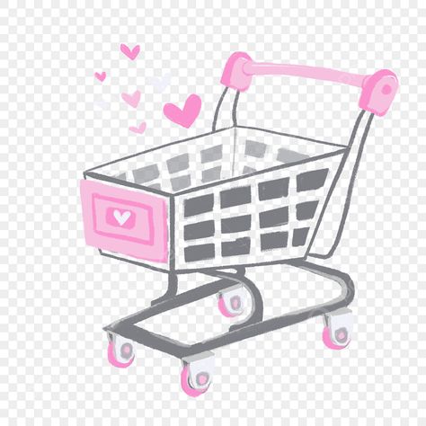 Shopping Cart Clipart, Shopping Cart Drawing, Shopping Cart Illustration, Shopping Cartoon, Shopping Cart Logo, Cartoon Shopping, Kawaii App Icons, Cart Logo, Shop Cart