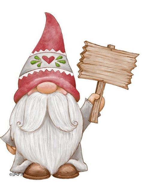 Gnome Pictures, Halloween Kunst, Drawing Christmas, Gnomes Diy, Gnome Patterns, Gnomes Crafts, Christmas Drawing, Christmas Paintings, Christmas Illustration