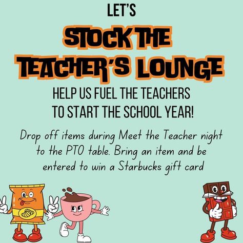 Teachers Lounge, Starbucks Gift Card, Meet The Teacher, Enter To Win, School Year, Gift Card, Bring It On, Let It Be, Memes