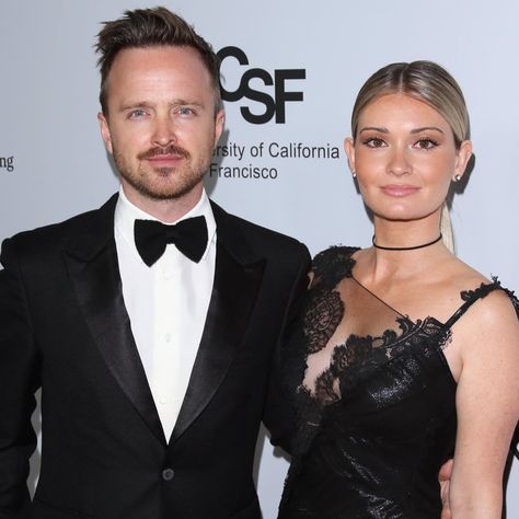 Congratulations to Aaron Paul + wife Lauren Paul! Aaron Paul Wife, Lauren Paul, Gilmore Girls Gifts, Best White Elephant Gifts, Winter Wedding Guest Dress, Love Lauren, Winter Wedding Guests, Aaron Paul, John Mulaney