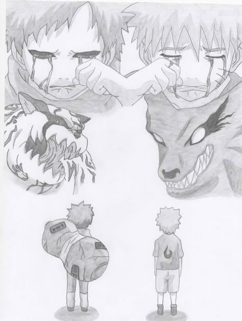 Gaara i Naruto by Antylopa Gaara Drawing Easy, Garra Drawing, Gaara Sketch Easy, Gaara Drawing, Naruto Gaara Drawing, Naruto Drawings Sketches, Sasuke Drawing Pencil, Gaara Sketch, Gara Naruto Drawing