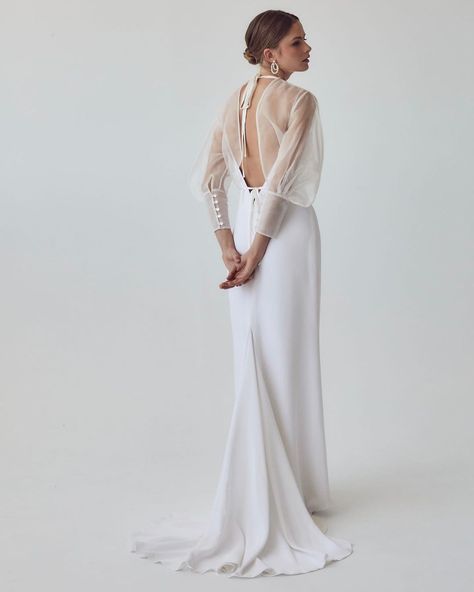 LOLA VARMA | The new @lola.varma Gidget blouse layered over the Vincent slip dress for a contemporary, effortless approach to bridal… | Instagram Lola Varma, Contemporary Bridal, Bridal Gallery, Bridal Separates, Book An Appointment, Queensland, Wedding Stuff, Try On, Bbc