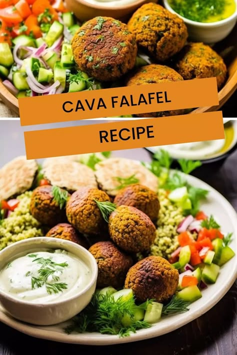 Cava Falafel Recipe – Hungarian Chef Falafel Recipe Cava, Copycat Cava Falafel, Cava Copycat Recipe Falafel, Cava Recipe Food, Cava Falafel Recipe, Copycat Cava Recipes, Cava Restaurant Recipes, Spicy Falafel Recipe, Cava Copycat Recipe