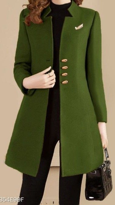 Fall Jackets Outfit, Oc Clothes, Winter Jacket Outfits, Plain Coats, Elegant Coats, Ladies Blazer, Normal Clothes, Traje Casual, Blazer Designs