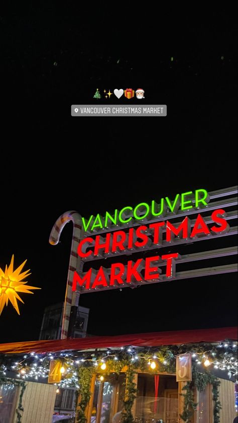 Vancouver Christmas Market, Canada Toronto City, Canada Bucket List, Vancouver Winter, Cute Messages For Him, Canada Christmas, Canada Pictures, Life Goals Future, Instagram Places