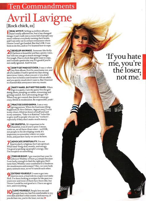 Q Magazine - Octubre 2007 - 01 - AvrilPix Gallery - The best image, picture and photo gallery about Avril Lavigne - AvrilSpain.Com Q Magazine, Avril Lavingne, The Best Damn Thing, Rolling Stones Magazine, Rock Chick, Best Image, Never Grow Up, Avril Lavigne, Rolling Stones