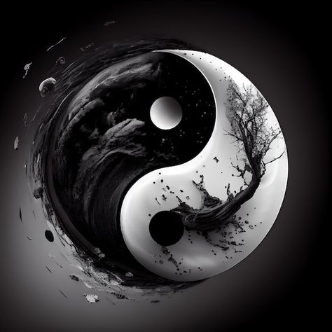 Abstract Yin Yang, Yin Yang Symbol, Ying Yang, Yin Yang, Premium Photo, Stock Photos