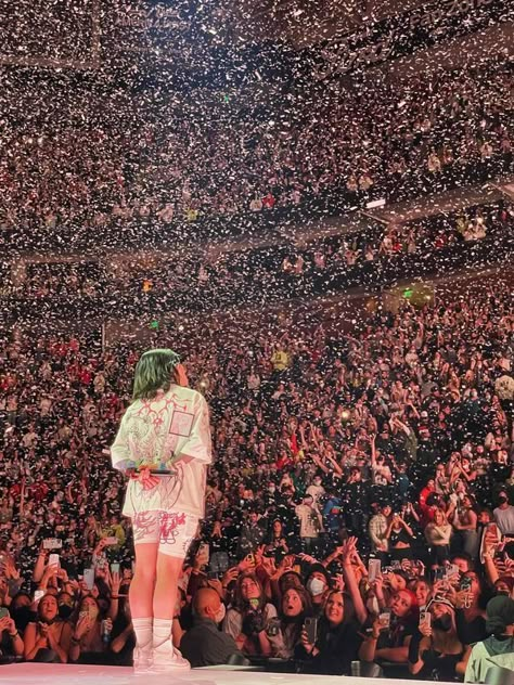 Music Aesthetic Artists, Music Tour Aesthetic, Aesthetic Concert, Singers Aesthetic, Music Artists Aesthetic, Tour Aesthetic, Billie Concert, Billie Eilish Tour, Billie Eilish Live